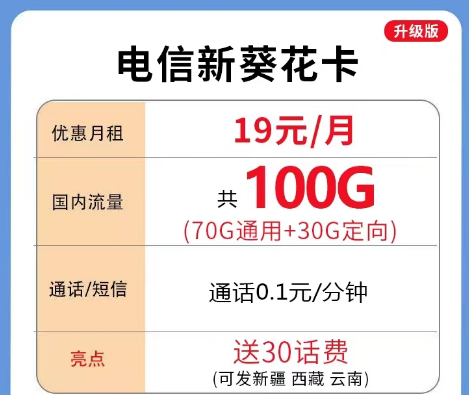 合约内套餐变更有什么条件？电信升级版套餐推荐|新葵花卡、新版广秀卡、荣辉卡|超多优惠超大流量-精卡网