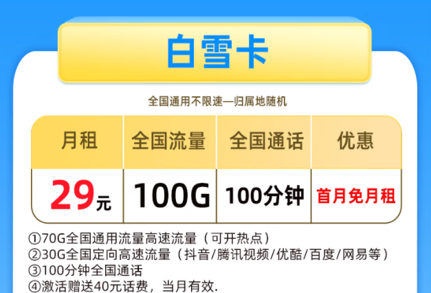 中国电信4G、5G流量上网卡 纯流量低月租全国通用长期资费大流量-精卡网